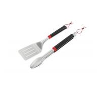 Weber Set di Utensili per Barbecue, 2 Pezzi, Composto da Pinza e spatola, Impugnatura Confortevole, Lavabile in lavastoviglie (3401326)