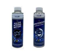 KIT 2 ADDITIVI MANUTENZIONE GUARNIZIONI GOMMA + PULIZIA INTERNA MOTORE BLUE