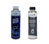 KIT 2 ADDITIVI PULIZIA PUNTERIE IDRAULICHE + PULIZIA INTERNA MOTORE BLUE