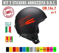 Kit 2 adesivi arrosticini abruzzo abruzzese doc spiedini rustel auto moto c.1694