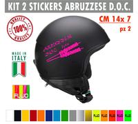 Kit 2 adesivi arrosticini abruzzo abruzzese doc spiedini rustel auto moto c.1694