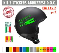 Kit 2 adesivi arrosticini abruzzo abruzzese doc spiedini rustel auto moto c.1694
