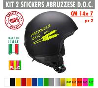 Kit 2 adesivi arrosticini abruzzo abruzzese doc spiedini rustel auto moto c.1694