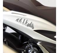 Kit 2 adesivi Evoluzione compatibili con PIAGGIO BEVERLY 400 scegli colore c2035