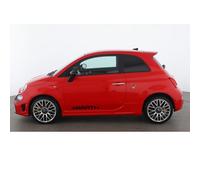 Kit 2 Adesivi Grafiche Scritte per Abarth 595 Fiat 500 Laterali Decalcomanie Tuning Auto Decorazione per Vetture in PVC Vinile Adesivo Intagliato (Nero)