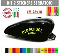 Kit 2 adesivi moto serbatoio old school bobber chopper harley style cod.1672