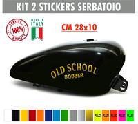 Kit 2 adesivi moto serbatoio old school bobber chopper harley style cod.1672