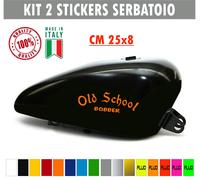 Kit 2 adesivi moto serbatoio old school bobber chopper harley vintage c1665