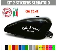 Kit 2 adesivi moto serbatoio old school bobber chopper harley vintage c1665