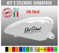 Kit 2 adesivi moto serbatoio old school bobber chopper harley vintage cod.1671