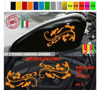 Kit 2 adesivi moto serbatoio PANTERA GIAGUARO harley chopper vari colori c. 1790