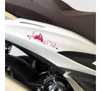 Kit 2 adesivi Passione compatibili con PIAGGIO BEVERLY 400 scegli colore cod2034