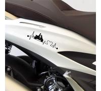 Kit 2 adesivi Passione compatibili con PIAGGIO BEVERLY 400 scegli colore cod2034