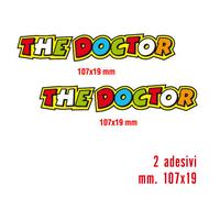 KIT 2 ADESIVI STICKERS THE DOCTOR VALENTINO ROSSI...FANTASTICI...VERNICIABILI