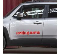 Kit 2 adesivi Zombie Hunter Cacciatore 4X4 cm 55x9 cadauno vari colori 1887-
