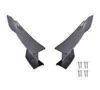 Kit 2 alette canards aerodinamiche per paraurti ABS Carbon Look