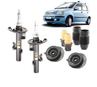 Kit 2 Ammortizzatori Anteriori+ Supporti+Tamponi Fiat Panda 169 1.1 1.2 1.3 MJT