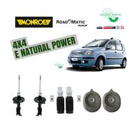 KIT 2 AMMORTIZZATORI ANTERIORI+SUPPORTI+TAMPONI FIAT PANDA 169 4X4 NATURAL POWER