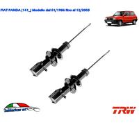 KIT 2 AMMORTIZZATORI ANTERIORI TRW ADATTI PER FIAT PANDA 141 4X2 DAL 01/1986-> O