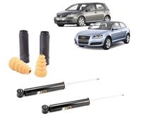 KIT 2 AMMORTIZZATORI POSTERIORI + 2 TAMPONI POSTERIORI VW GOLF V AUDI A3