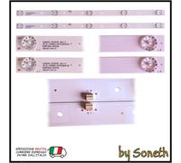 KIT 2 BARRE LED TV PER AKAI ST2751A021D28F2000 AKTV2813TS D28F2000 AKTV2812TS