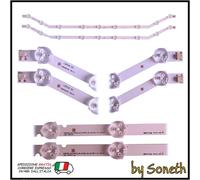 KIT 2 BARRE LED TV PER SAMSUNG 32" D3GE-320SM0-R2 BN96-27468A