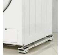 Kit 2 Barre per Base Lavatrice con Ruote, Freno, Regolabili 45 a 70 cm Acciaio S