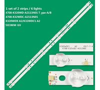 KIT 2 BARRE STRIP 6 LED TV PHILIPS K320WDC1-A2 32PHF5082T3 PANASONIC TX32ER250ZZ