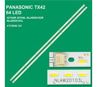 KIT 2 BARRE STRIP 64 LED TV PANASONIC NLAW20103R 42Y64L 42Y64R TX-L42E30E