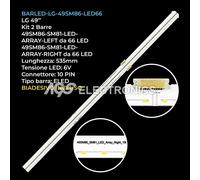 KIT 2 BARRE STRIP 66 LED TV LG 49SM86-SM81-LED-ARRAY-LEFT/RIGHT AGM79080601