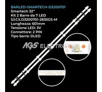 KIT 2 BARRE STRIP 7 LED TV SMARTECH SJ.CX.D3200701-3030AS-M