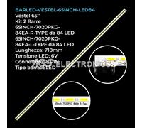 KIT 2 BARRE STRIP 84 LED TV VESTEL 65INCH-7020PKG-84EA-L-TYPE/R