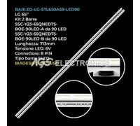 KIT 2 BARRE STRIP 90 LED TV LG SSC-Y23-65QNED75-BOE-90LED-A / B 65QNED80