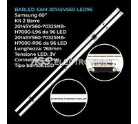KIT 2 BARRE STRIP 96 LED TV SAMSUNG 2014SVS60-7032SNB-H7000-L/R96 BN96-30559A