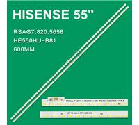 KIT 2 BARRE STRIP LED TV HISENSE HE550HU-B81 H55M5500 LED55K5500US