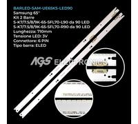 KIT 2 BARRE STRIP LED TV SAMSUNG BN96-39350B , BN96-39351B, UE65KS8000