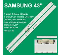 KIT 2 BARRE STRIP LED TV SAMSUNG V6ER-430SMA-LED48-R2/B UE43K BN96-39676A