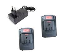 Kit 2 Batteria 24/26V + Caricabatterie Per Mini Sega Elettrica Motosega Caricare