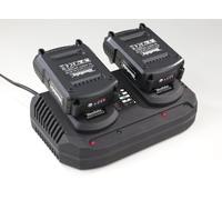 Kit 2 batterie 18V 2Ah Li-Ion + Caricabatteria Doppio Rapido
