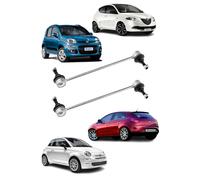 Kit 2 Biellette Tiranti Barre Stabilizzatrici Anteriori Fiat 500 Panda Lancia