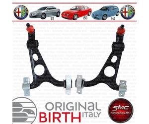 KIT 2 BRACCI OSCILLANTI SOSPENSIONE ANTERIORI INFERIORI BIRTH ALFA 147 156 GT