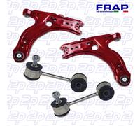 KIT 2 BRACCI OSCILLANTI TRAPEZI RINFORZATI FRAP E BIELLETTE VW GOLF IV 1997-2005
