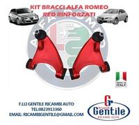 KIT 2 BRACCI OSCILLANTI TRAPEZI SUPERIORI RINFORZATI FRAP ALFA ROMEO 147 156 GT