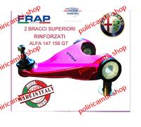 KIT 2 BRACCI OSCILLANTI TRAPEZI SUPERIORI RINFORZATI FRAP ALFA ROMEO 147 156 GT