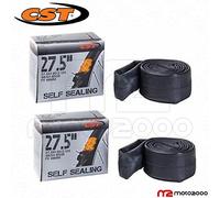 KIT 2 CAMERE D'ARIA BICI 27.5" x 1.90 2.125 Valvola FRANCIA PRESTA 48MM ANTIFORO