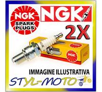 KIT 2 CANDELE NGK SPARK PLUG DCPR8E BUELL X1 Lightning 1200 2000