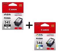 KIT 2 CARTUCCE CANON ORIGINALI alta capacità PG545 XL + CL546 XL nero + colore
