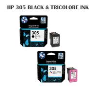 HP 305 2-Pack Tri-color/Black Original Ink Cartridge cartuccia d'inchiostro 2 pz Originale Resa standard Nero, Ciano, Magenta, Giallo