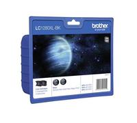 Kit 2 Cartucce Originali Brother LC1280XLBKBP2DR LC-1280XLBK Bk Nero 2400 Pagine