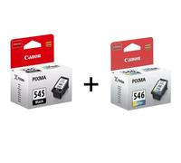 KIT 2 CARTUCCE ORIGINALI CANON NERA E COLORE PG-545 CL-546